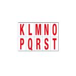 Lettere adesive da K a T - in PVC - 70 x 124 mm - 10 etichette per foglio - 1 foglio - rosso-bianco - Cartelli Segnalatori - 916KT - 8409162101839 - DMwebShop