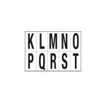 Lettere adesive da K a T - in PVC - 70 x 124 mm - 10 etichette per foglio - 1 foglio - nero-bianco - Cartelli Segnalatori - 936KT - 8409362101837 - DMwebShop
