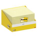 Blocco foglietti 76 x 127 mm giallo canary 100 fogli confezione 10 blocchi - 11686