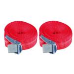 Cinghie con fibia in metallo per carichi fino a 250 kg 25 mm x 2,5 mt - 12739