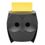 Dispenser gufo nero ricarica Super Sticky Z Notes giallo OWL 330 76 x 76 mm 90 fogli - 11682