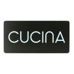 Pittogramma adesivo Cucina 32,5 x 16 cm PVC nero bianco - 11902