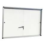 Bacheca per interni - con ante scorrevoli - fondo bianco magnetico - 18 fogli A4 - orizzontale - Starline - 2380/7 - 8025133129291 - DMwebShop