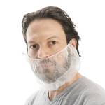 Copribarba con elastico nucale - taglia unica - PLP - bianco - conf. 100 pezzi - Worker - GA901.11.01 - 8057714904669 - DMwebShop