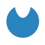 Adesivo raccolta differenziata per carrello portasacco spessore 300 micron blu - 20220