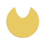 Adesivo raccolta differenziata per carrello portasacco spessore 300 micron giallo - 20150