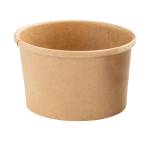 Bowl per zuppe monouso 250 ml cartoncino avana - 18056