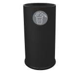 Contenitore per raccolta differenziata 1 scomparto 70 lt nero - 20116