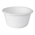 Coppetta porta salse monouso in canna da zucchero 60 ml bianco - 18079