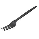 Forchetta monouso in CPLA 16 cm nero - 18331