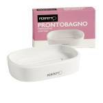 Portasapone Pronto Bagno 12,5 x 8 x 2,5 cm PPL bianco - 20956