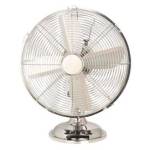 Ventilatore Cromo da tavolo pala diametro 30 cm 35 W metallo cromato - 19844