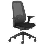 Poltrona semidirezionale Joga - nero - Unisit - JON/SN - DMwebShop