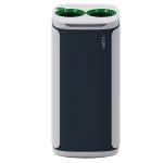 Cestino gettacarte Wastee - per raccolta differenziata - 60 lt - Verde-vetro - Kobra - WA-99.004 - 8026064990042 - DMwebShop