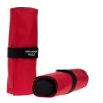 Astuccio arrotolabile Roller con astuccio zip interno 24 scomparti tessuto rosso - 21784