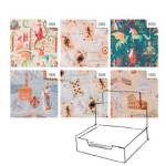 Carta regalo Vintage 100 fogli 70 x 100 cm fantasie assortite - 21461