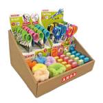 Forbici e temperamatite in Piu versioni colori assortiti display 62 pezzi totali - 25185