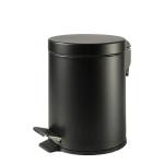 Pattumiera Premium con pedale e vaschetta 5 lt nero satinato - 24975