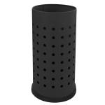 Portaombrelli forato diametro 24 cm H 48 cm 21 lt acciaio nero - 24189