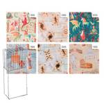 Rotolo carta regalo vintage 70cmx200m fantasie assortite - 21458