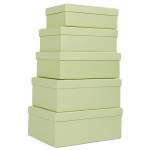 Set scatole regalo dimensioni assortite fantasia Green - 21481