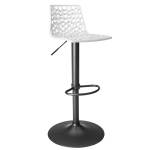 Sgabello Spider Gas nero opaco bianco - 24718
