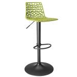 Sgabello Spider Gas nero opaco verde anice - 24747