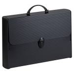 Valigetta polionda Total Black 28 x 43 cm dorso rigido 8,5 cm PPL nero - 23184
