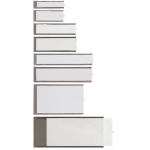 Portaetichette adesive Ies - B3 - 24 x 124 mm - grigio - conf. 6 pezzi - Sei Rota - 320323 - 8004972001807 - DMwebShop