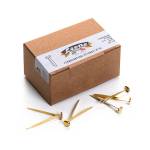 Fermacampioni ottonati - lunghezza 50 mm - n. 10 - Leone - conf. 100 pezzi - Leone dell'era - FC10 - 8007979003065 - DMwebShop