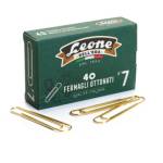 Fermagli ottonati supergiganti - lunghezza 75 mm - n. 7 - oro - conf. 40 fermagli - conf. 10 pezzi - Leone dell'era - FO7 - 8007979002273 - DMwebShop
