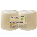 Bobina asciugatutto EcoNatural - 2 veli - 800 strappi - 213 mt - avana - pacco 2 rotoli - Lucart - 852218T - 8005892345163 - DMwebShop