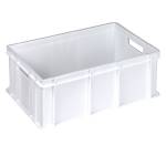 Cassa alimentare Europa 60 x 40 x 22 cm 42 lt HDPE neutro - 29745
