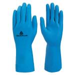Guanti chimici VE440 per acidi e industria alimentare taglia 6,7 lattice blu - 29736