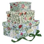 Set scatole regalo fantasia Flowers dimensioni assortite cartoncino - 29735