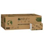 Asciugamani piegati a Z Simplify 24 x 20,3 cm goffratura a onda 17,7 gr - 29998