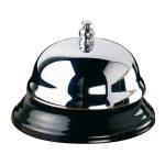 Campanello reception diametro 10 cm argento nero - 29997
