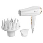 Asciugacapelli Gold Style - 2200 W - 21 x 9 x 26,4 cm - bianco-oro - Melchioni - 118030026 - 8006012375510 - DMwebShop