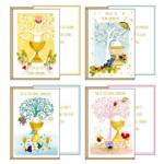 Biglietto auguri Comunione 4 soggetti assortiti - 30073