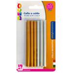 Colle stick per pistole oro e argento diametro 7mm lunghezza 10 cm - 30138