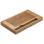 Tagliere antibriciole 40 x 24 x 4 cm bamboo naturale - 30110