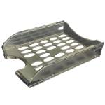 Vaschetta portacorrispondenza forata E040 - 26 x 34,5 x 6,5 cm - fume' trasparente - Fellowes - E040TGF - 8015687015539 - DMwebShop