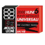Punti universali - 6/4 - metallo - scatola da 2000 pezzi - conf. 10 pezzi - Molho Leone - 32548 - 8002057320645 - DMwebShop
