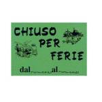 Cartello in cartoncino - CHIUSO per FERIE - 16 x 23 cm - giallo - conf. 10 pezzi - Cwr - 315/12 - 8004957017106 - DMwebShop