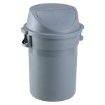 Bidone Maxipush diametro 55,5 cm altezza 78 cm PPL 80 lt grigio Medial 114125 - 8866