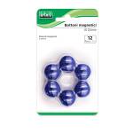 Bottoni magnetici diametro 2 cm blu blister 12 pezzi - 1415