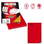 Etichette adesive C 509 in carta permanenti 210 x 148 - 5 mm 100 fogli rosso - 1656