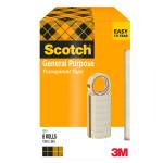 Nastro adesivo 508,19 mm x 66 mt PP trasparente torre 8 rotoli - 4839