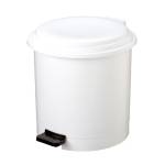 Pattumiera a pedale Ruf diametro 27 cm altezza 34 cm 12 lt bianco - 8849