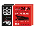 Punti 126,24,6 metallo confezione 1000 pezzi Molho Leone - 31126,4295